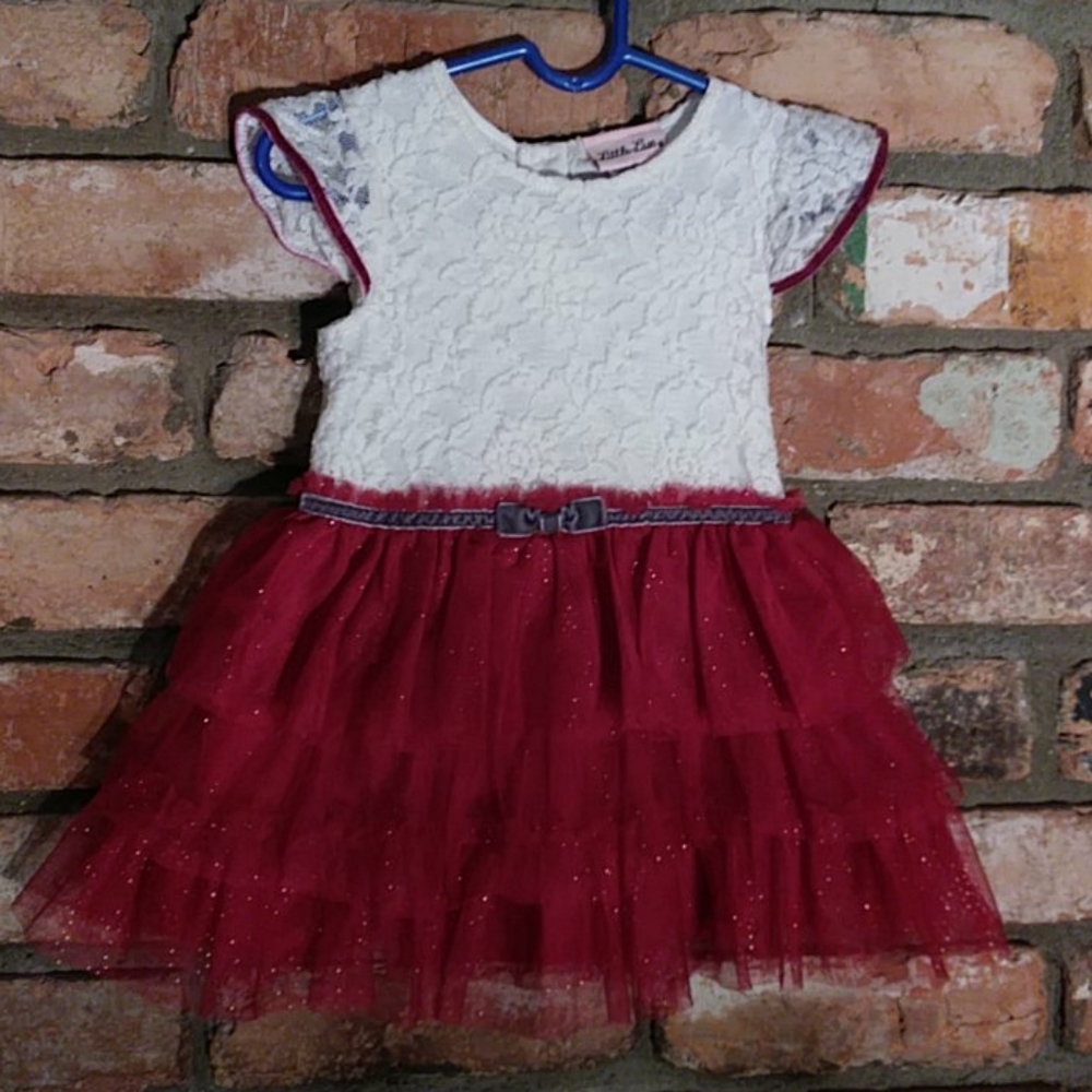 Little Lass Dress Size 18 months Glittery Tulle